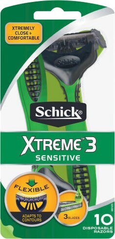 Schick xtreme 3 sensitive disposable razors 10 pack