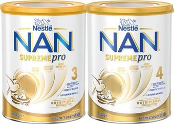 Coles Nestlé nan supremepro formula stage 3 or 4 800g offer