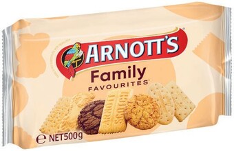 Coles Arnott's family assorted biscuits 500g offer
