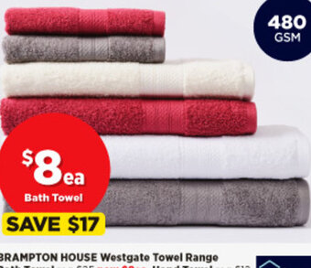 Spotlight Brampton House Westgate Towel Range offer