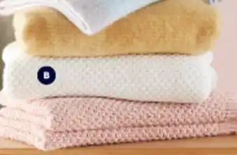 Spotlight All Throws, Saxby Knitted Throw White 130 x 180cm offer