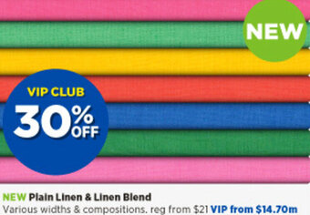 Spotlight Plain Linen & Linen Blend offer