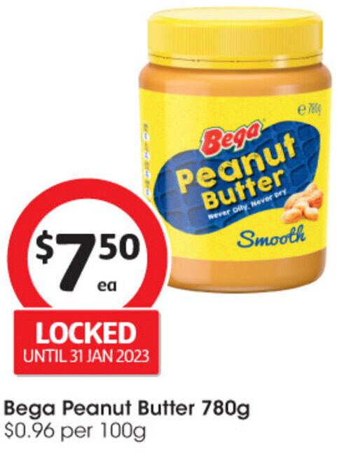 Bega Peanut Butter 780g offer at Coles