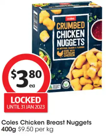 Coles Coles Chicken Breast Nuggets 400g offer