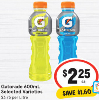 IGA Gatorade 600ml Selected Varieties offer