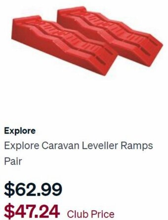 SuperCheap Auto Explore Caravan Leveller Ramps Pair offer