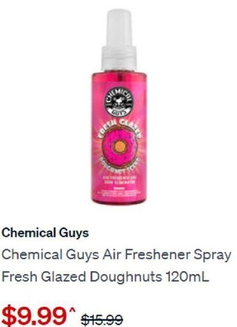 SuperCheap Auto Chemical Guys Air Freshener Spray Fresh Glazed Doughnuts 120ml offer