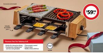 Thomson two tier tabletop grill