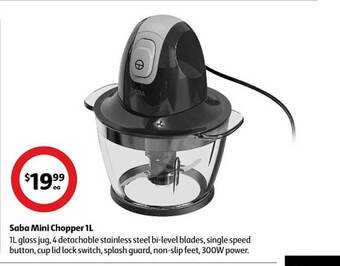 Coles Saba mini chopper 1l offer