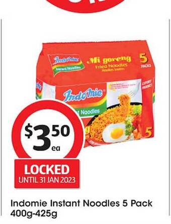 Coles Indomie instant noodles 5 pack offer