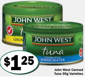 John West Canned Tuna 95g Varieties