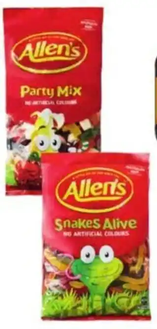 ALDI Allen's Party Mix or Snakes Alive 1Kg offer