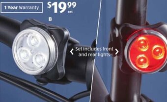 ALDI Bike LED Light Set offer