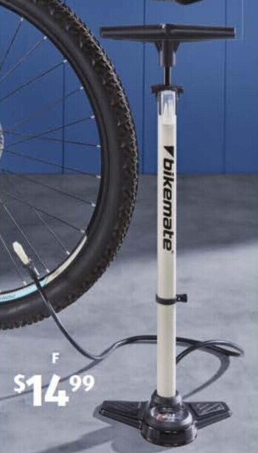 Track Floor Bike Pump offer at ALDI