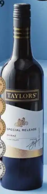ALDI Taylors Special Release Clare Valley Shiraz 2020 750ml offer