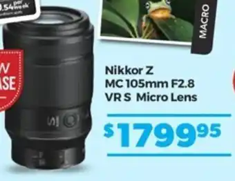 Teds Cameras Nikkor Z MC 105mm F2.8 VR S Micro Lens offer
