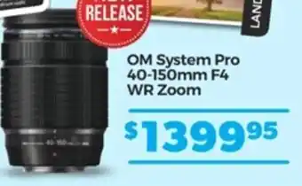 Teds Cameras OM System PRO 40-150mm F4 WR Zomm offer