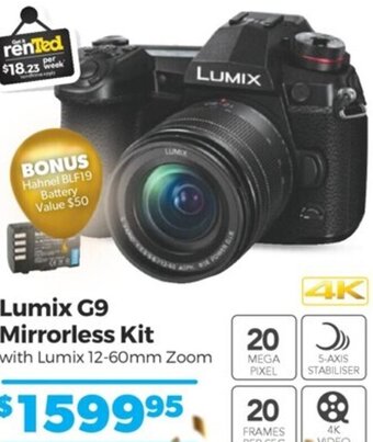 Teds Cameras Lumix G9 Mirrorless Kit offer