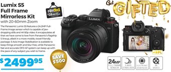 Teds Cameras Lumix S5 Full Frame Mirrorless Kit offer