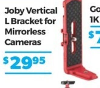 Teds Cameras Joby Vertical L Bracket For Mirrorless Cameras offer