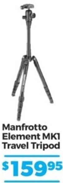Teds Cameras Manfrotto Element MK1 Travel Tripod offer