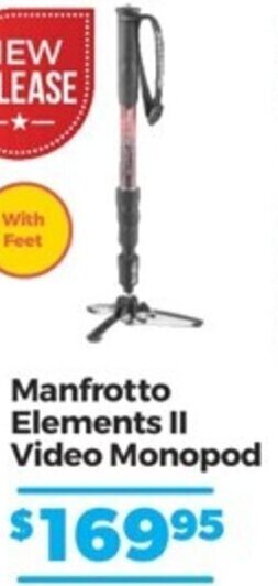 Teds Cameras Manfrotto Elements II Video Monopod offer