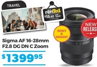 Teds Cameras Sigma AF 16-28mm F2.8 DG DN C Zoom offer