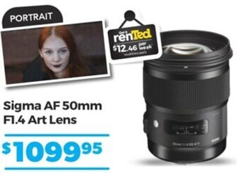 Teds Cameras Sigma AF 50mm F1.4 Art Lens offer