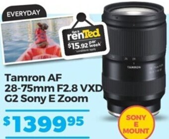 Teds Cameras Tamron AF 28-75mm F2.8 VXD G2 Sony E Zoom offer
