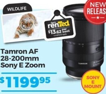 Teds Cameras Tamron AF 28-200mm Sony E Zoom offer