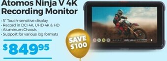 Teds Cameras Atomos Ninja V 4K Recording Monitor offer