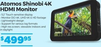 Teds Cameras Atomos Shinobi 4K HDMI Monitor offer