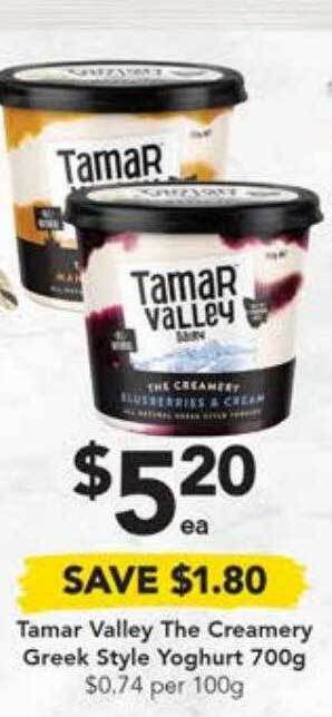 Drakes Tamar valley the creamery greek style yoghurt offer