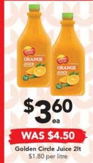 Drakes Golden circle juice offer
