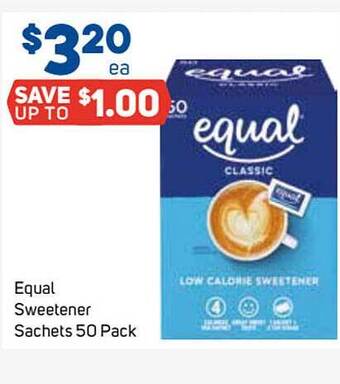 Equal sweetener sachets