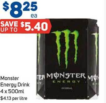 Foodland Monster energy drink offer