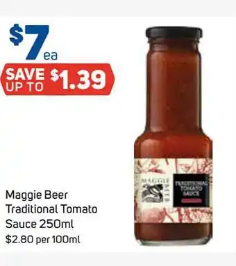 Foodland Maggie beer traditional tomato sauce offer