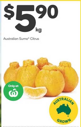 Woolworths Australian sumo citrus offer