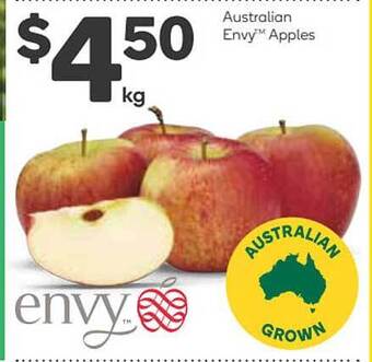 Woolworths Australian envy apples offer