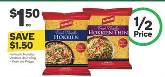 Woolworths Fantastic noodles offer