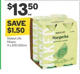 Woolworths Naked life mixers offer