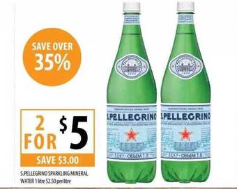 Supabarn S.pellegrino sparkling mineral water offer