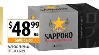 Supabarn Sapporo premium beer offer