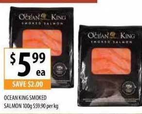 Supabarn Ocean king smoked salmon offer
