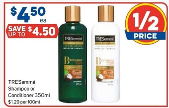 Foodland TRESemme Shampoo or Conditioner 350ml offer