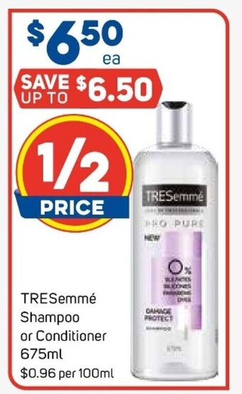 Foodland TRESemme Shampoo or Conditioner 675ml offer