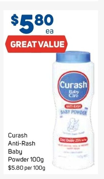 Foodland Curash Anti-Rash Baby Powder 100g offer