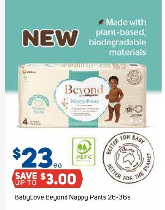 Foodland BabyLove Beyond Nappy Pants 26-36s offer