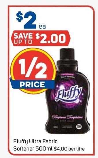 Foodland Fluffy Ultra Fabric Softener 500ml offer