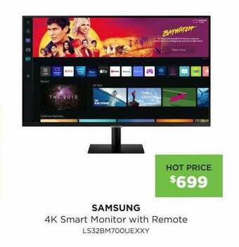Samsung 4k smart monitor with remote